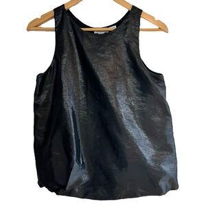Sibel Saral metallic bubble hem sleeveless blouse size M excellent condition
